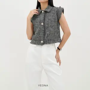 YEONA - KAL TOP | Tweed Vest