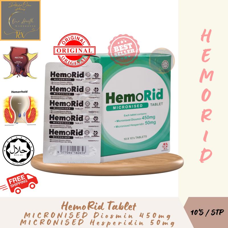 HemoRid Micronised Tablet (10X10's) - TikTok Shop Malaysia