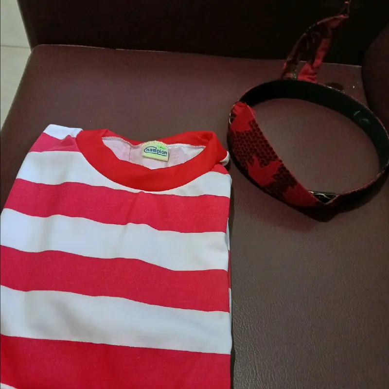 Kaos Sakera Madura Dewasa, Pakaian Adat Madura, Lorek Madura, Kaos Salur Merah Putih Bonus Blangkon Madura Garis 4