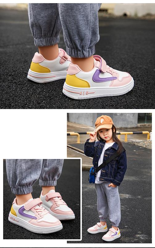Product Introduction of Boys' Single Shoes 2024 Spring and Autumn New Middle and Big Children's Board Shoes Children's Sports Shoes Spring and Girls' Breathable Colored Board Shoes 18