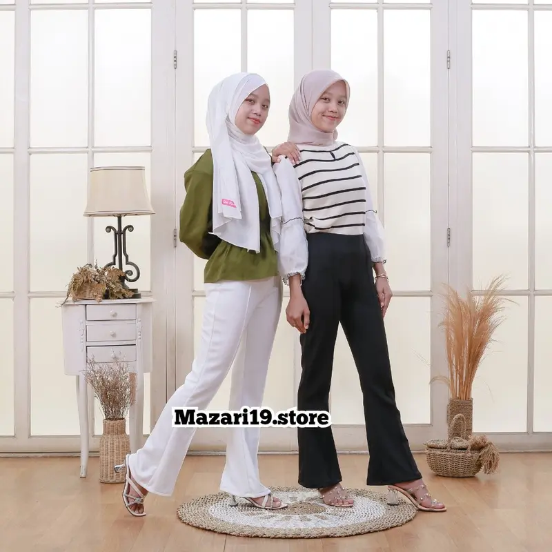 Celana Cutbray Anak Perempuan Untuk Umur 5 Sampai 17 Tahun Fashion Bahan Scuba Premium 0