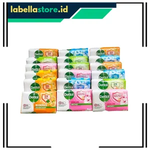 (6/8/10) PCS PAKET SABUN DETTOL KEMASAN 60 GRAM. SOAP ANTI-BAKTERI