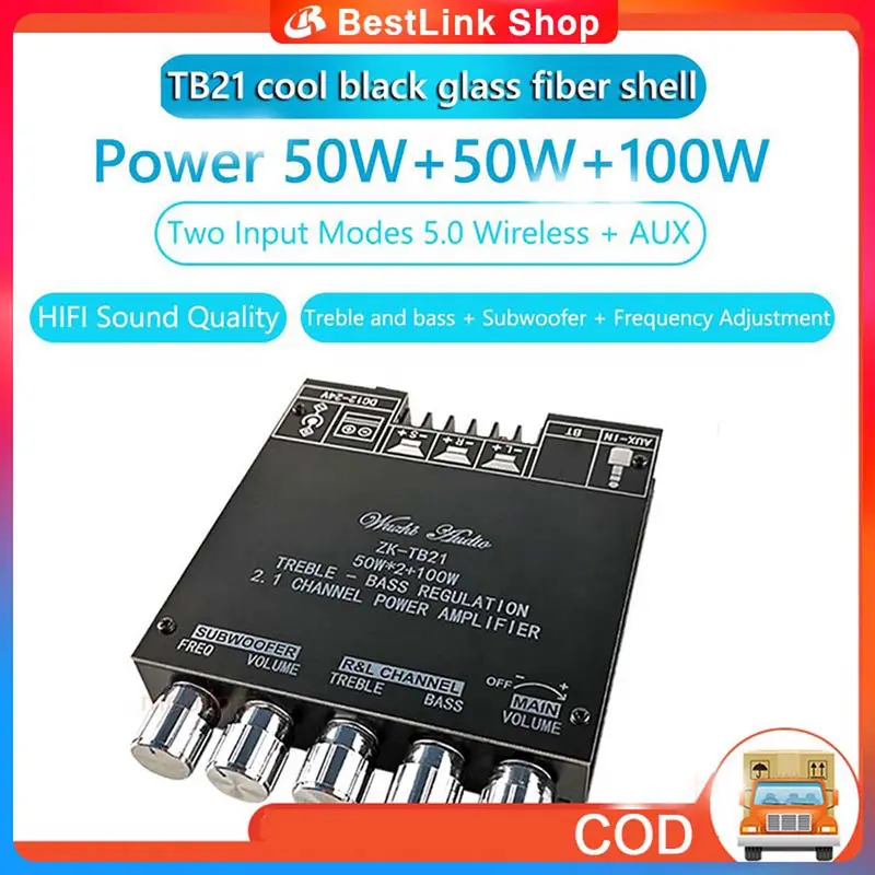 【BestLink Shop】ZK-MT21/ZK-TB21 High Performance Audio Amplifier Module Digital BT 5.0 Power Subwoofer 0