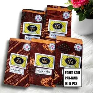 Promo 5 Pcs Kain Panjang Batik Murah - Kain Jarik Tapih Samping Kebat Ibu Melahirkan Dekorasi Seni Gendongan Kebaya Putri