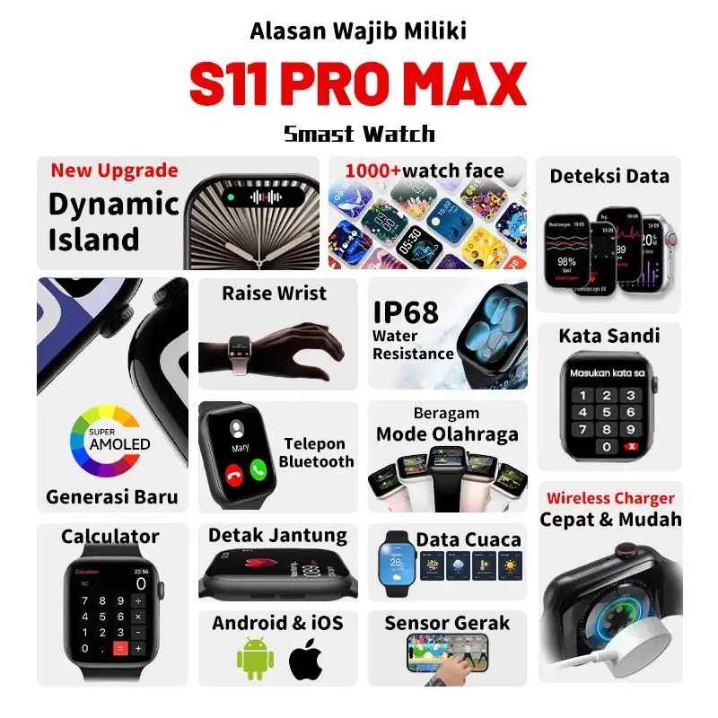 SmartWatch Series S11 Pro Max With 2.3