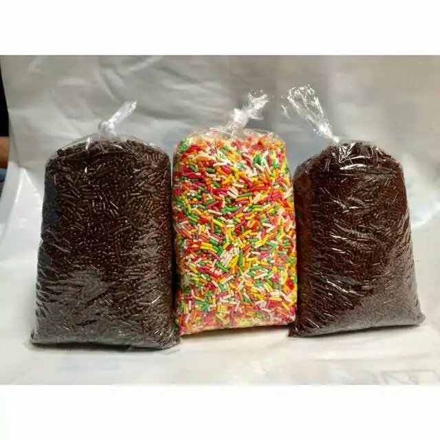 (1 kg) MESES Coklat atau Meses Warna Warni Kualitas Bagus Baking Food Makanan taburan donat lengkap sprinkle