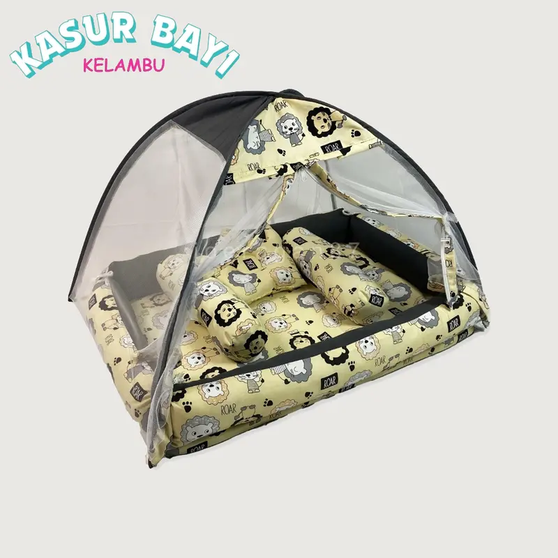 Kasur Kelambu Bayi set bantal guling | Kasur bayi | Kasur baby newborn | Set kasur bayi kelambu | Perlengkapan bayi | Kado bayi | Kasur bayi empuk | Alas tidur bayi 4