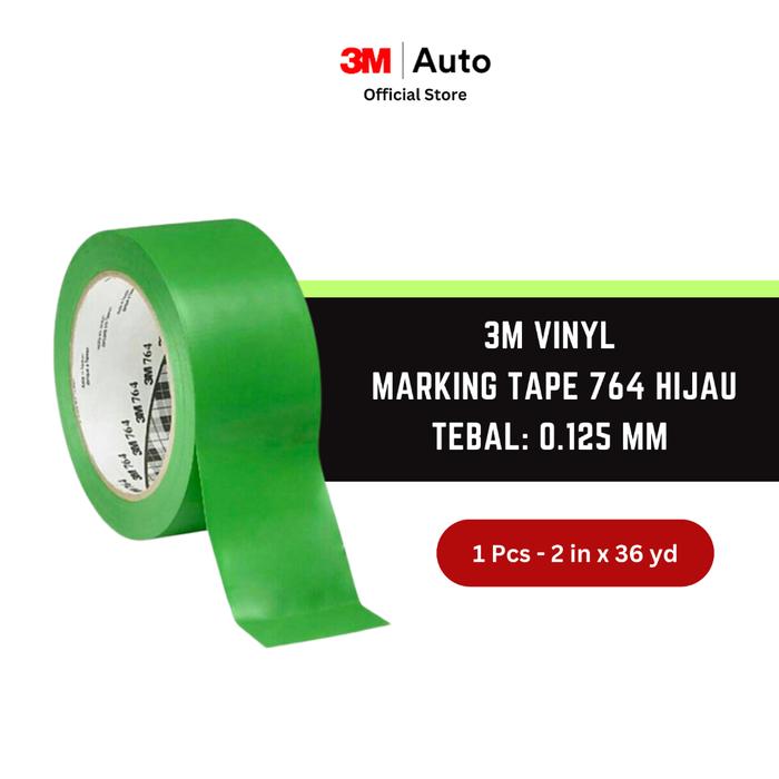 Gambar 3M Vinyl Marking Tape 764 Hijau, 48mm x 33m, tebal: 0.125 mm - Warna dari 3M Automotive Kab. Bekasi Tokopedia