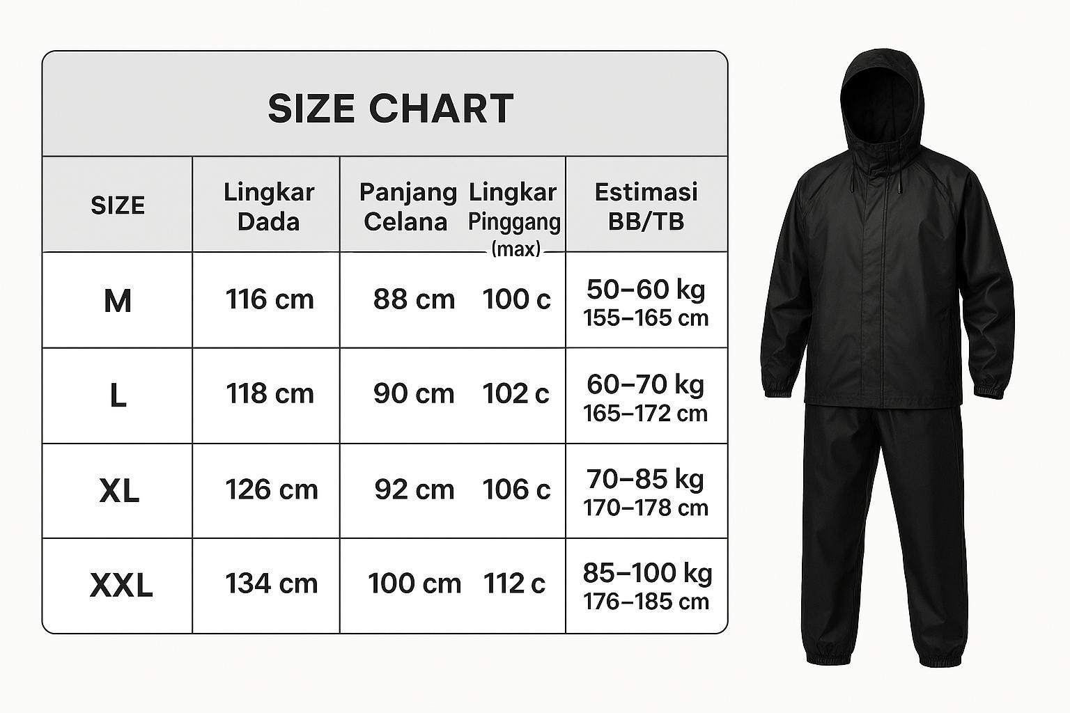 Jas Hujan Venus Setelan Jaket Celana | Bahan Lentur & Tahan Lama | Anti Rembes, Anti Angin, Nyaman Dipakai Saat Hujan Deras