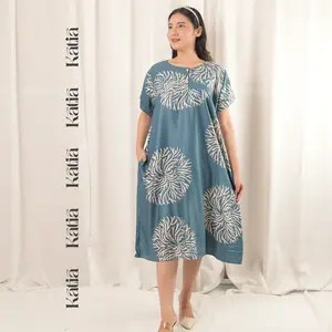 Daster Rayon Semi Premium ET1 - LD120 Busui Friendly Model Payung Kain Lembut Nyaman untuk Ibu Muda & Bumil kain Rayon SemiPremium