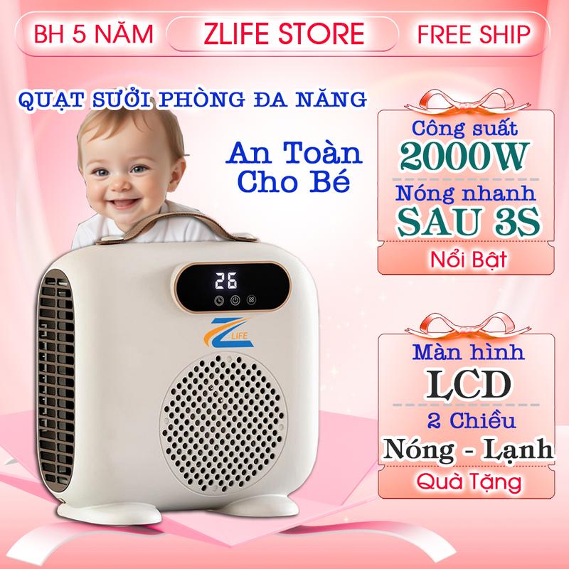 Máy sưởi ấm mini quạt sưởi mùa đông để bàn cho phòng ngủ đèn sưởi nhà tắm an toàn cho cả bé sơ sinh may suoi