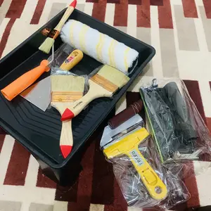 Paket Alat Cat Kuas Roll 9 Inch + Bak Cat + Kuas 4" Promo MURAH / Paket Alat Cat Tembok Bak Cat Paket Ekonomis 3 in 1 Murah