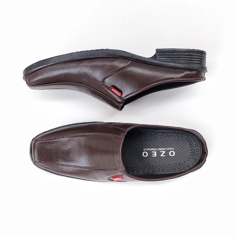 Ozeo - Sepatu Pantofel Pria Dewasa Sandal Pantofel Cowok Sepatu Kulit Formal Kasual Sepatu Kerja L-501 4