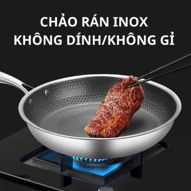 Chảo chống dính tổ ong 28 cm loại tốt dùng cho mọi loại bếp từ bếp gas