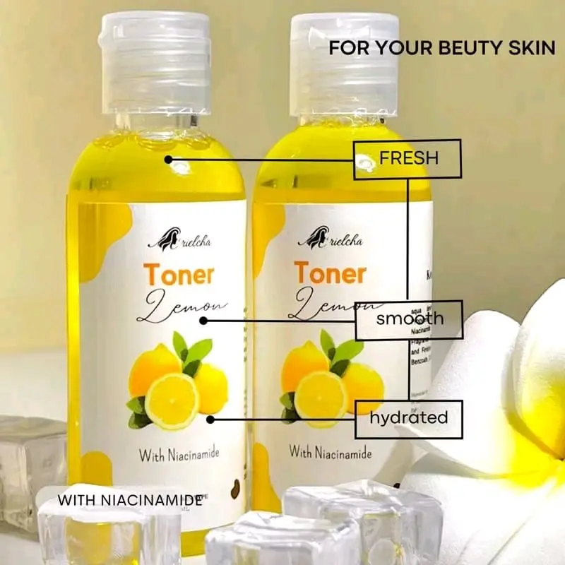 [ COD ] BPOM TONER PELICIN EKSTRAK LEMON WAJAH GLOWING CERAH 1