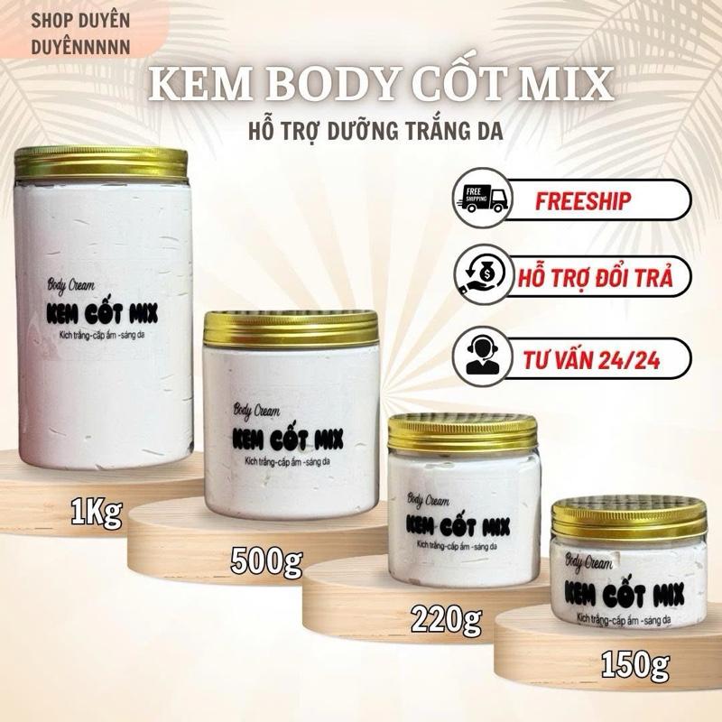 KEM BODY CỐT MIX-(hỗ trợ dưỡng trắng)