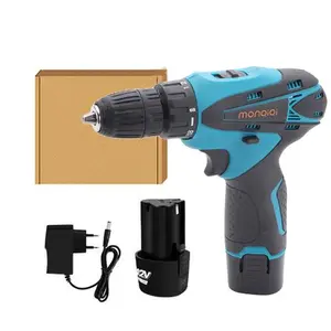 Mesin Bor Baterai Tangan 12V /Bor Listrik/Bor cas/Cordless Drill Bor baterai/Bor batre/Bor Cordless Mesin Bor Baterai Tangan Dengan 2 Baterai Cordless Drill Battery Impact Drill/Alat Portable Nirkabel