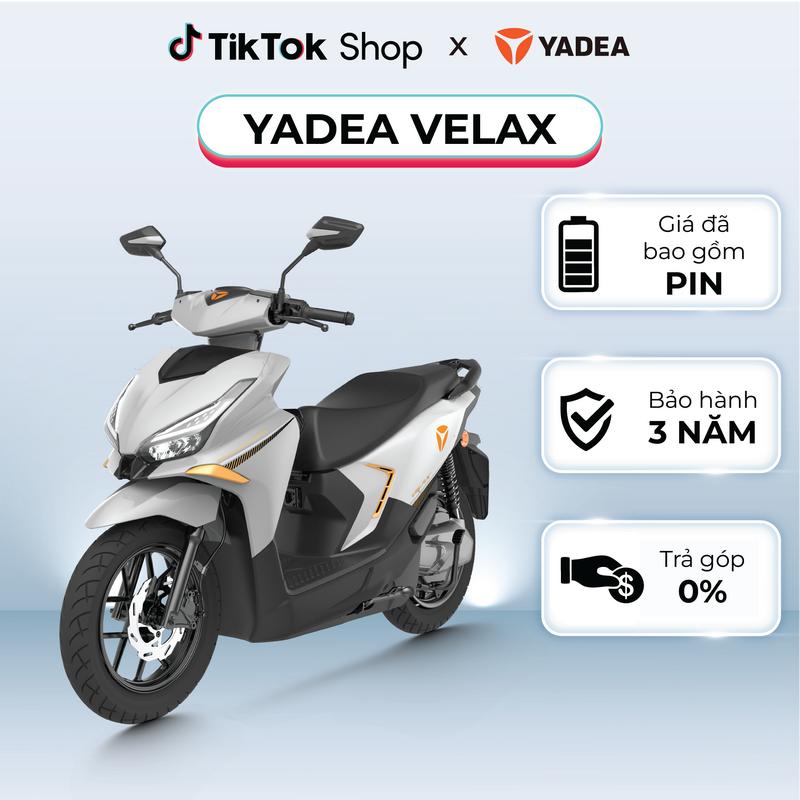   ĐẶT TRƯỚC  Xe Máy Điện Thông Minh YADEA VELAX Tích Hợp App Điện Thoại 80KM Một Lần Sạc - Bảo Hành 3 Năm 
