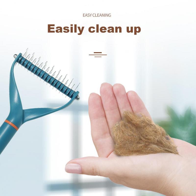 Product Introduction of Pet Hair Remover Stainless Steel Dog Brush for Small Medium Dogs Golden Retriever Border collie Pets Grooming Comb Accessories 12