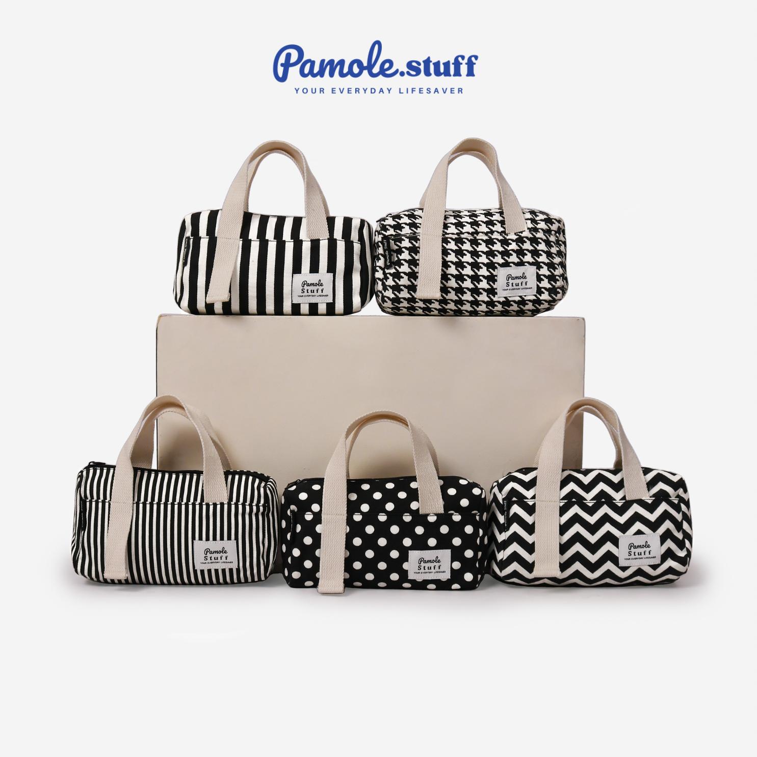Pamolestuff Pouch Dompet Travelling Bahan Kanvas Penutup Resleting - Lilo Series