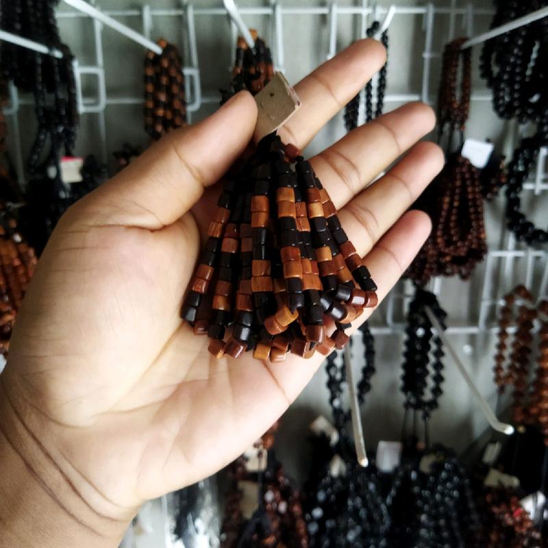 Paket hemat harga per 10pcs gelang kaukah ukuran anak motif marjan dan merica 22 butir 3