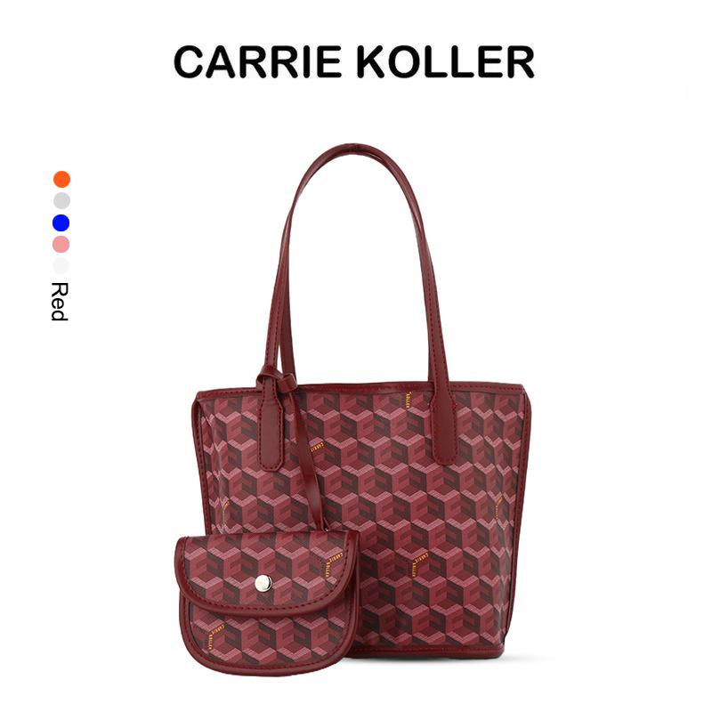 【CARRIEKOLLER】Tas Wanita Tote Bags Large Capacity Fashion Printed Shoulder Bags
