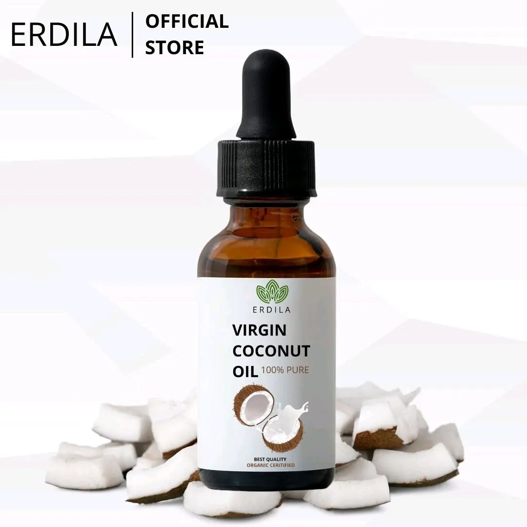 VCO Virgin Coconut Oil 100% PURE serum melebatkan & melembutkan/menghaluskan rambut Perawatan Kering Haircare