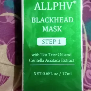 Allphv [BPOM] Allphv Blackhead Mask Set Step1 100 Kertas Step2 Masker Komedo dengan Ekstrak Pohon Teh dan Pore Minimizer Serum