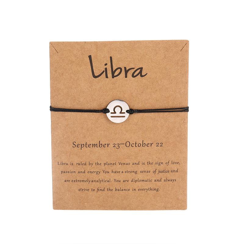 Product Introduction of Twelve Constellations Braided Bracelet For Girl Boy Men Women Anniversary 0