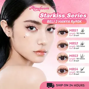 【BELI 2 HANYA Rp90K】【Pinset gratis+Tanpa lem】MINEBOOM Bulu Mata Palsu Tanpa Lem Berkualitas Tinggi Alami Riasan Mata Desain Eksklusif Eyelash False Eyelashes Bulumata