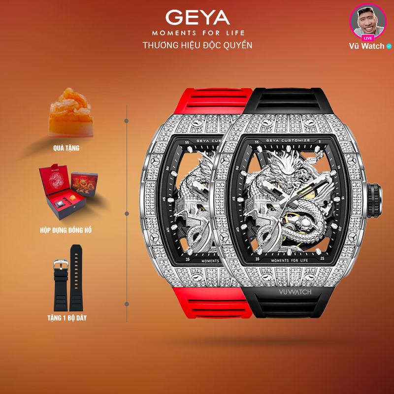 Đồng hồ cơ nam GEYA G78177 7476 | Tặng hộp đựng ấn ngọc 1 lần thay kính miễn phí