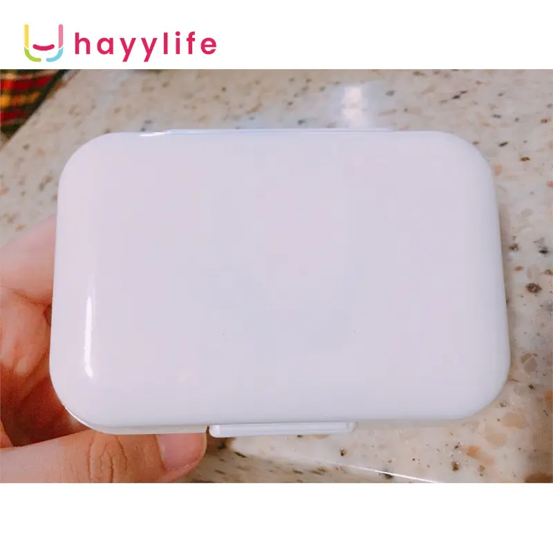 HAYYLIFE Kotak Penyimpanan Obat Harian Segel 8 Sekat, Mini Portable Tempat Pil Tablet Transparan Multifungsi Untuk Travel Perjalanan HL-AGB745 3