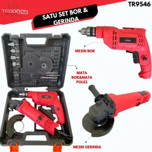 Paket Mesin Gerinda dan Bor koper Baut Karat