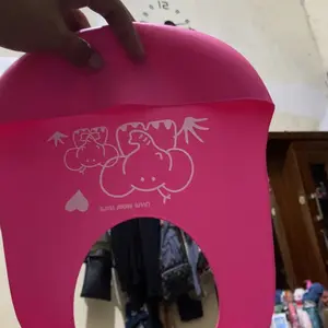 BABY BIB Celemek Makan Bayi Slaber Silikon Anak Bibs Karakter ELSA STITCH MICKEY MINI Karet Baby Burb Apron Silicon Anti Air Biru Bunda