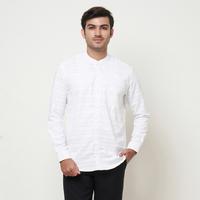 Gambar Vanfive Kemeja Pria Koko Kemko Salur Stripe Lengan Panjang ARHAN Putih - M dari Vanfive Store Kota Administrasi Jakarta Selatan 1 Tokopedia