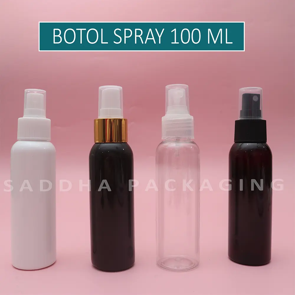 Botol Spray 100ml Plastik PET/ Botol Parfum Hand Sanitizer 100 ml / Botol Sprayer Refill Serbaguna