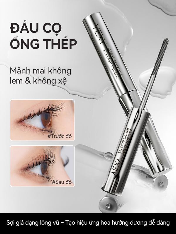 YEXY Mascara Siêu Mảnh, Đầu Cọ Thép Nhỏ Gọn, Giúp Mi Dài Cong 6D Tự Nhiên, Chống Thấm Nước, Chống Lem, Lâu Trôi, Không Vón Cục, Dễ Dàng Tẩy Trang, Phù Hợp Trang Điểm Hằng Ngày