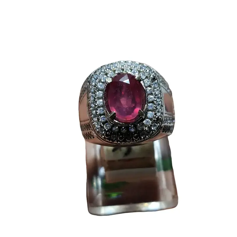 natural cincin pink ruby asli plus memo 0