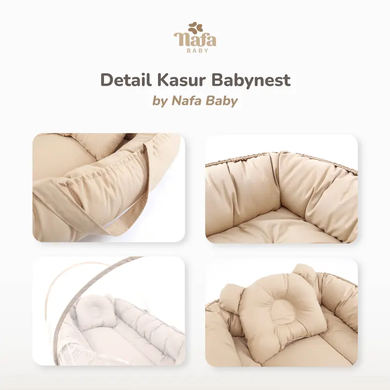 NAFA BABY - Baby Nest Set Kasur Bayi Kelambu Anti Nyamuk 3