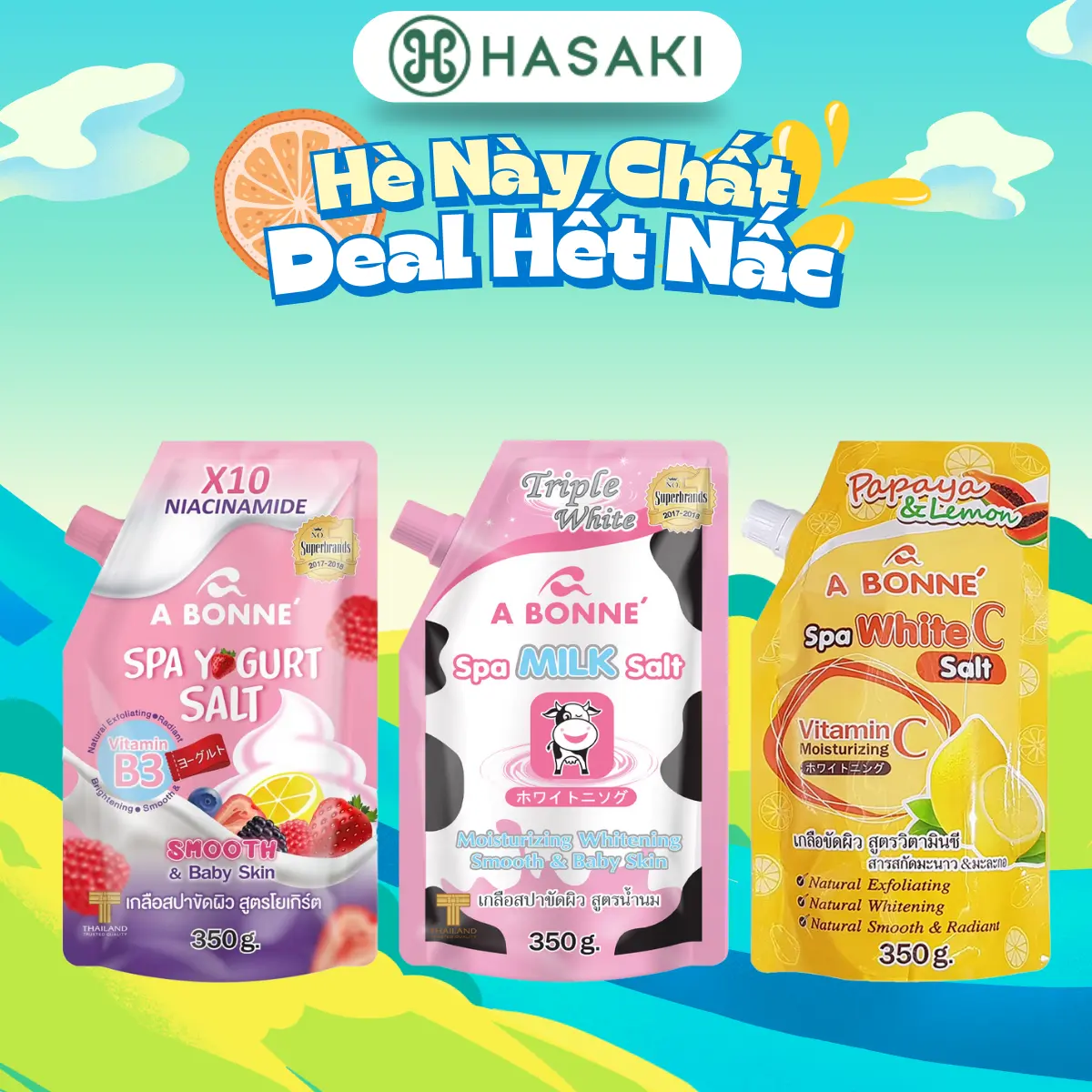 Muối Tắm A Bonne Có Vòi Dưỡng Body 350g | HASAKI BEAUTY