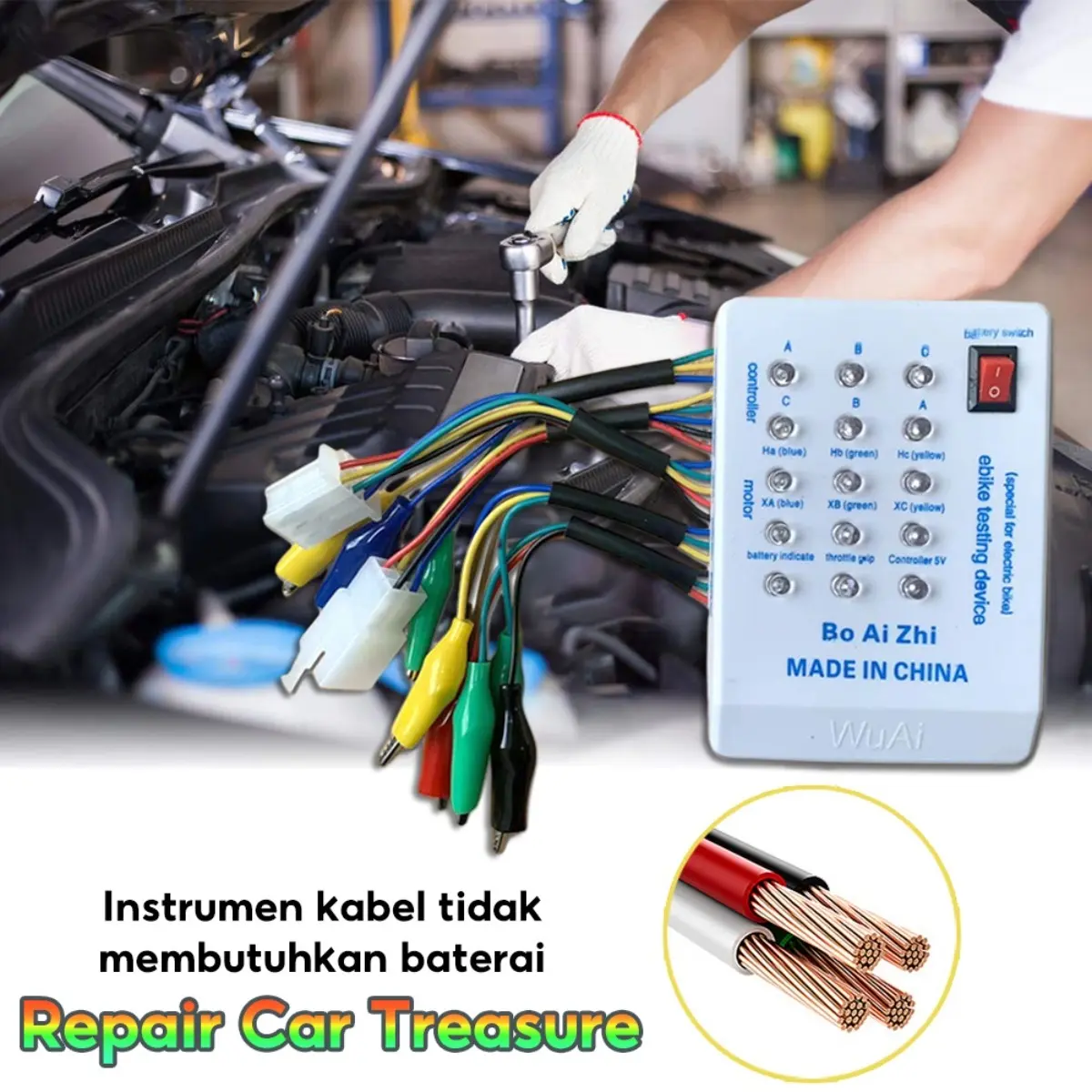 1Pc 24V/36V/48V/60V/72V Electro Car E-Bike Scooter Motor Tester