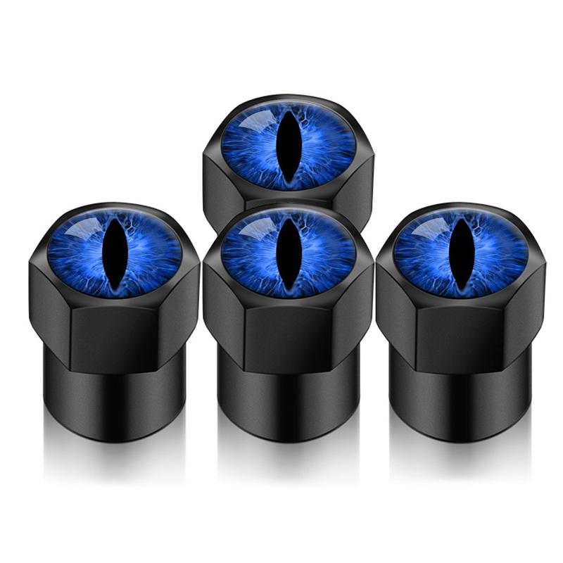 Product Introduction of 4PCS Universal Car Valve Caps Accessories Blue Red Cat Eyes Love Cat Heart Auto Wheel Tire Valve Tyre Stem Air Cover Car Styling Gift 15