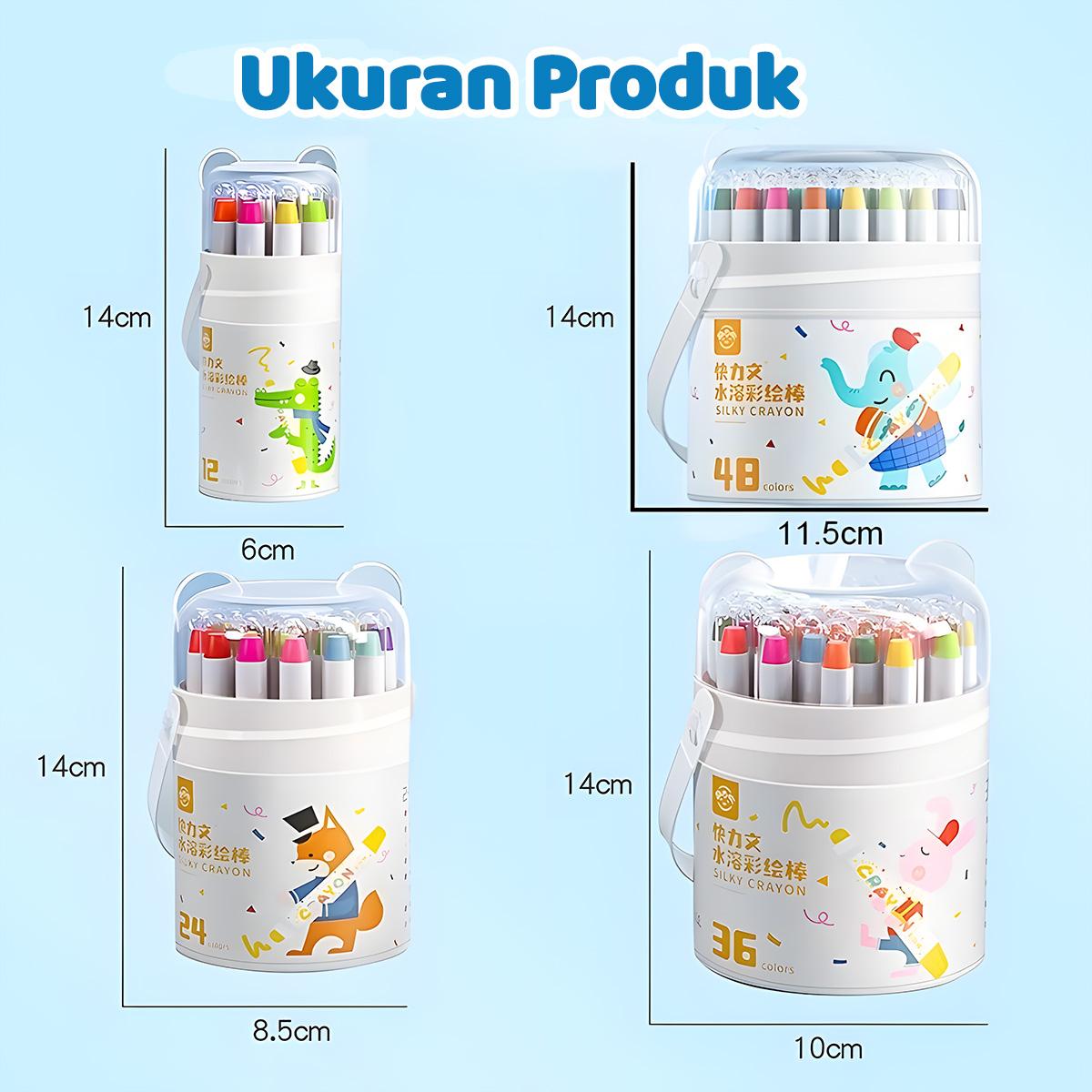 Halo Krayon Putar Washable 48 Warna Non Toxic Aman untuk Anak-anak Gagang Segitiga Mudah Digenggam Tidak Meninggalkan Noda di Tangan Halo Krayon Putar Washable 48 Warna Non Toxic Aman untuk Anak-anak Gagang Segitiga Mudah Digenggam Tidak Meninggalkan Noda di Tangan