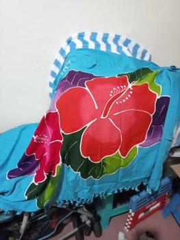 Product Review of grosirkaosbali Baju Kelelawar Lukis Bunga Khas Bali Bahan Rayon Premium from d**a 0