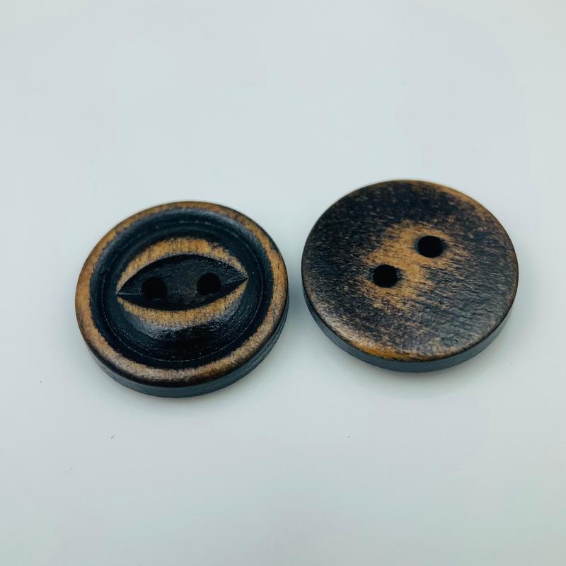 Product Introduction of Vintage Brown Wooden Shirt Buttons, Angel Eye, Tailor Textile Decoration and Sewing Pants Skirts, 12.5/15mm 10/20pcs 21