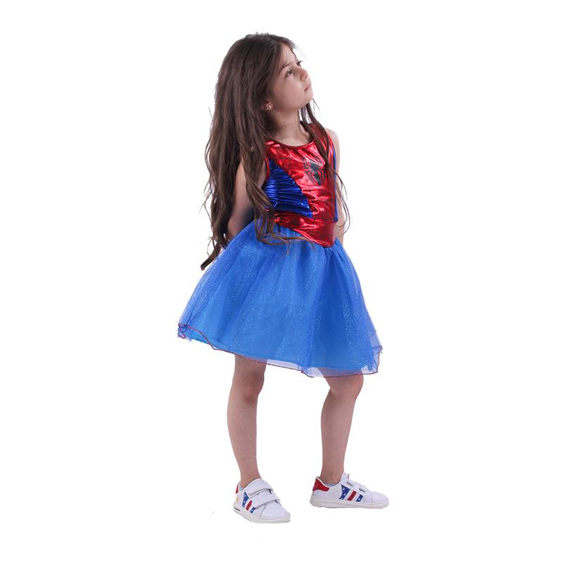 Halloween Bsrlons Spider Woman Cosplay Children Stage Wear Performance Wear Halloween Play Costume 1