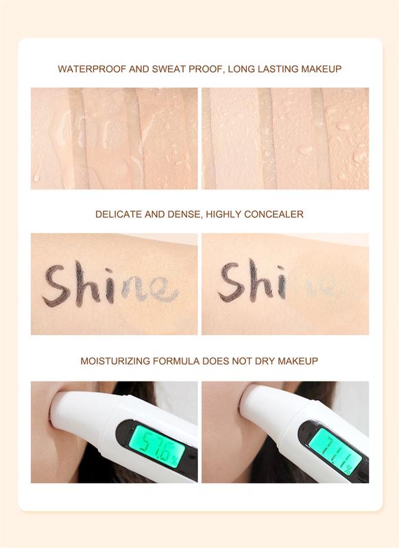 Product Introduction of （Free Gift&NEW）O.TWO.O BB Cream Air Cushion CC Cream Concealer Brighten Makeup Base Long Lasting Foundation Cushion Compact With Makeup Puff Air Cushion BB Cream + Concealer 32