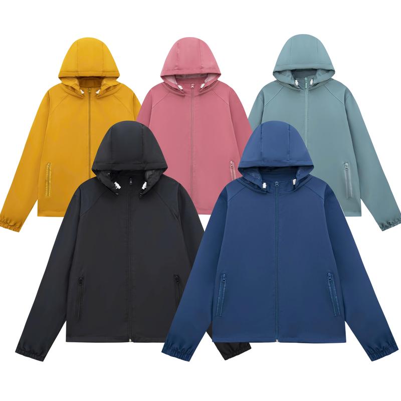 Áo Khoác Gió Nữ 2 Lớp Lưới Chống Nước Chống Gió - Đa Màu Size M, L, XL, 2XL