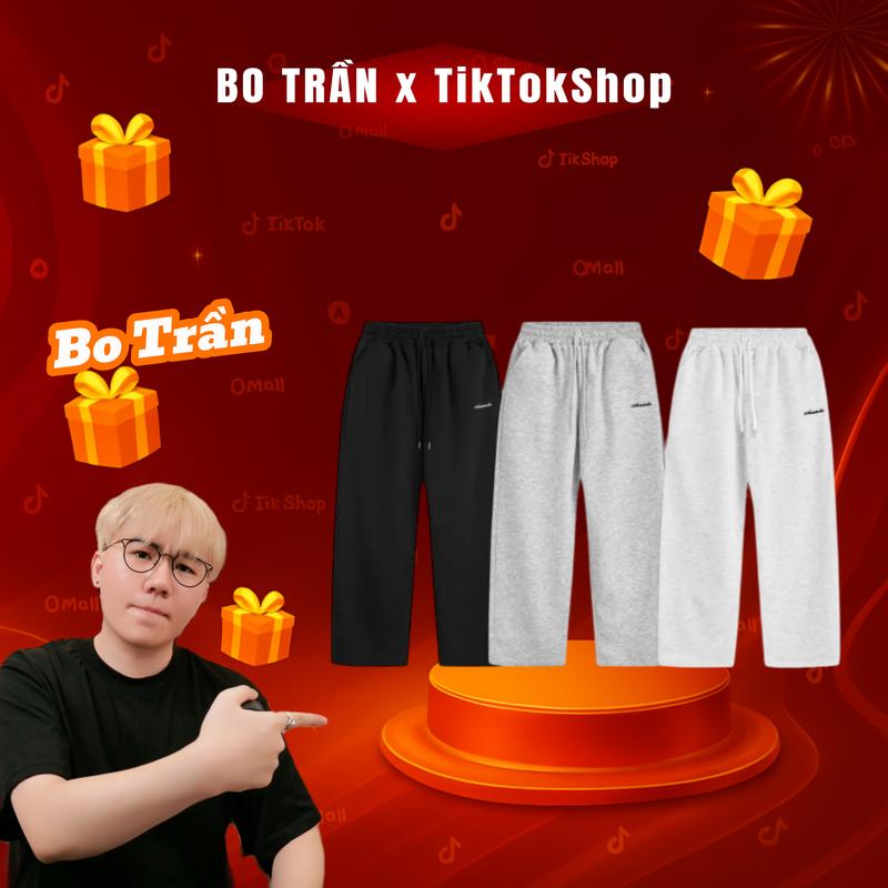 ARIS x BO TRAN Quần nỉ ống đứng ARIS.STU Quần nỉ thêu logo cạp chun nam nữ unisex local brand QD04