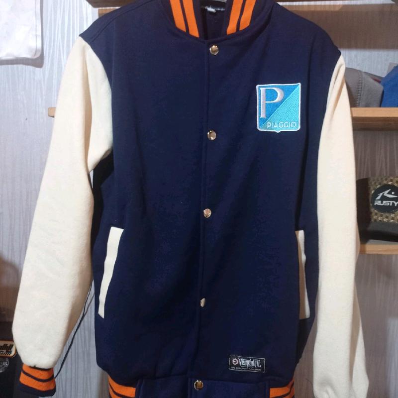 Jaket Varsity Vespa unisex Limited Edition Baseball fleece 2